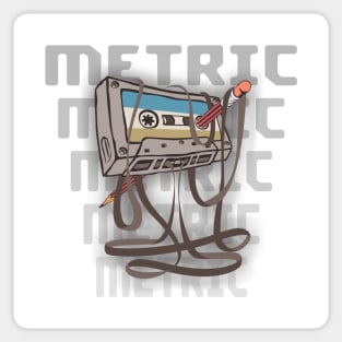 Metric Cassette Sticker